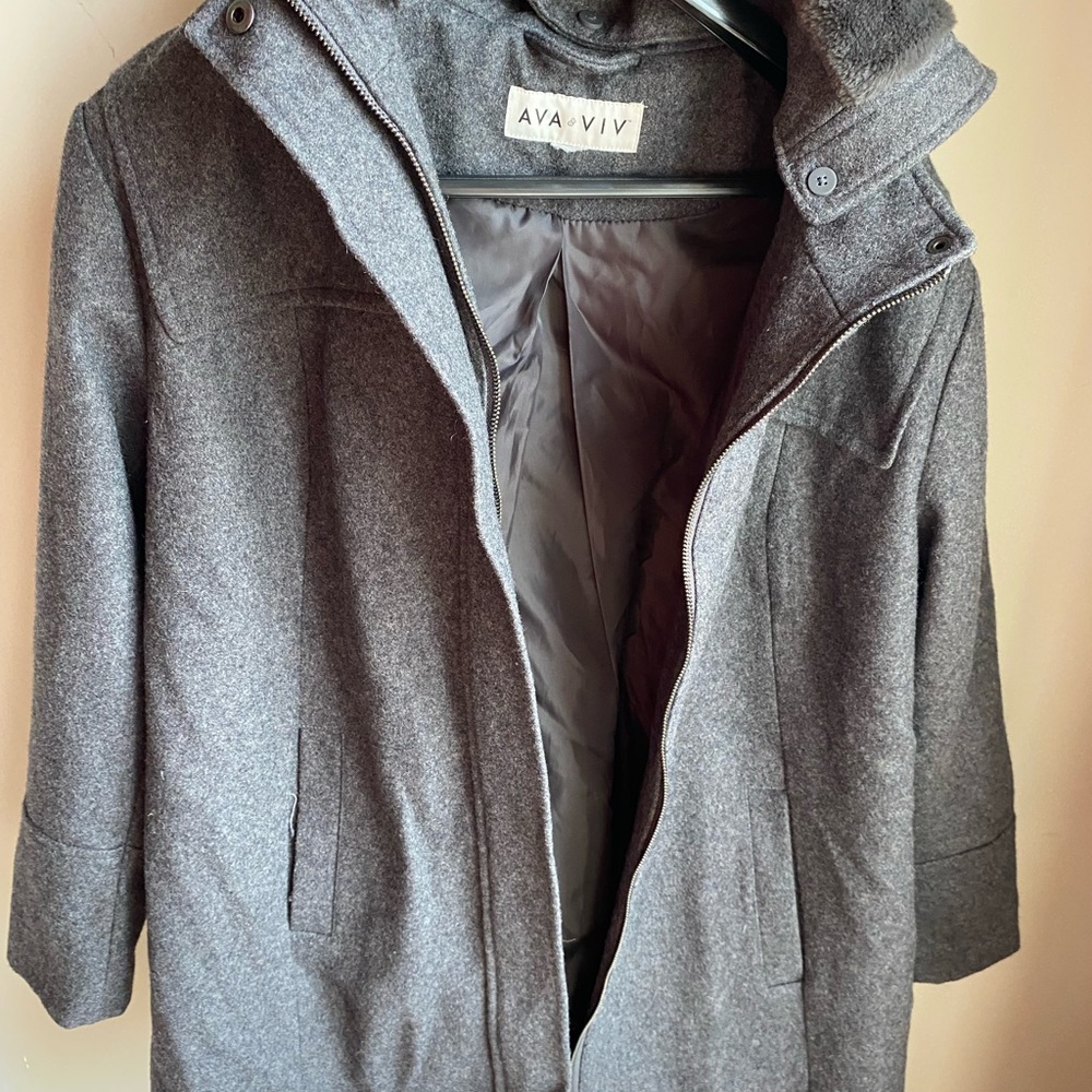Ava & Viv XXL or Maternity Charcoal Coat
